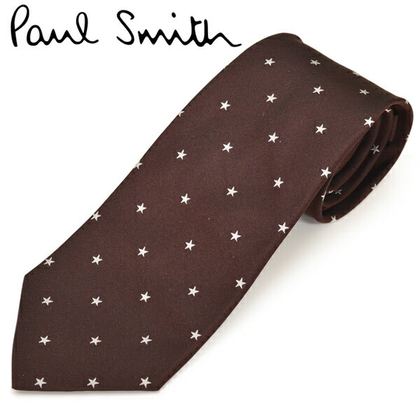 ポールスミス ネクタイ ネクタイ ポールスミス Paul Smith メンズ スター柄 星柄 シルク サイズ剣幅8cm eps16w010 AZ09-28 ボルドー