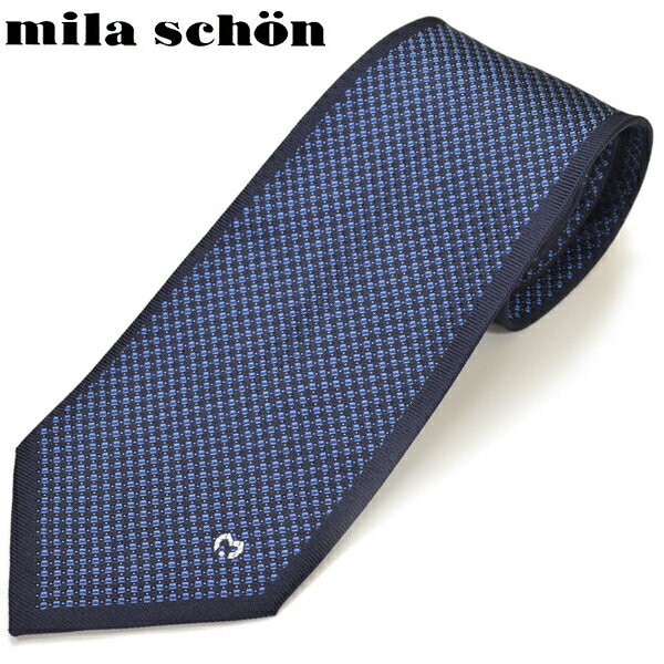 ネクタイ ミラショーン メンズ mila schon ソリッドシルクネクタイ(サイズ剣幅9cm)ems19w013 21803-1 ブルー