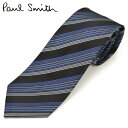 ポールスミス ネクタイ ネクタイ ポールスミス メンズ Paul Smith ストライプ柄シルクネクタイ(サイズ剣幅8cm)eps19w014 FLU16-79 GLU16-79 ブラック