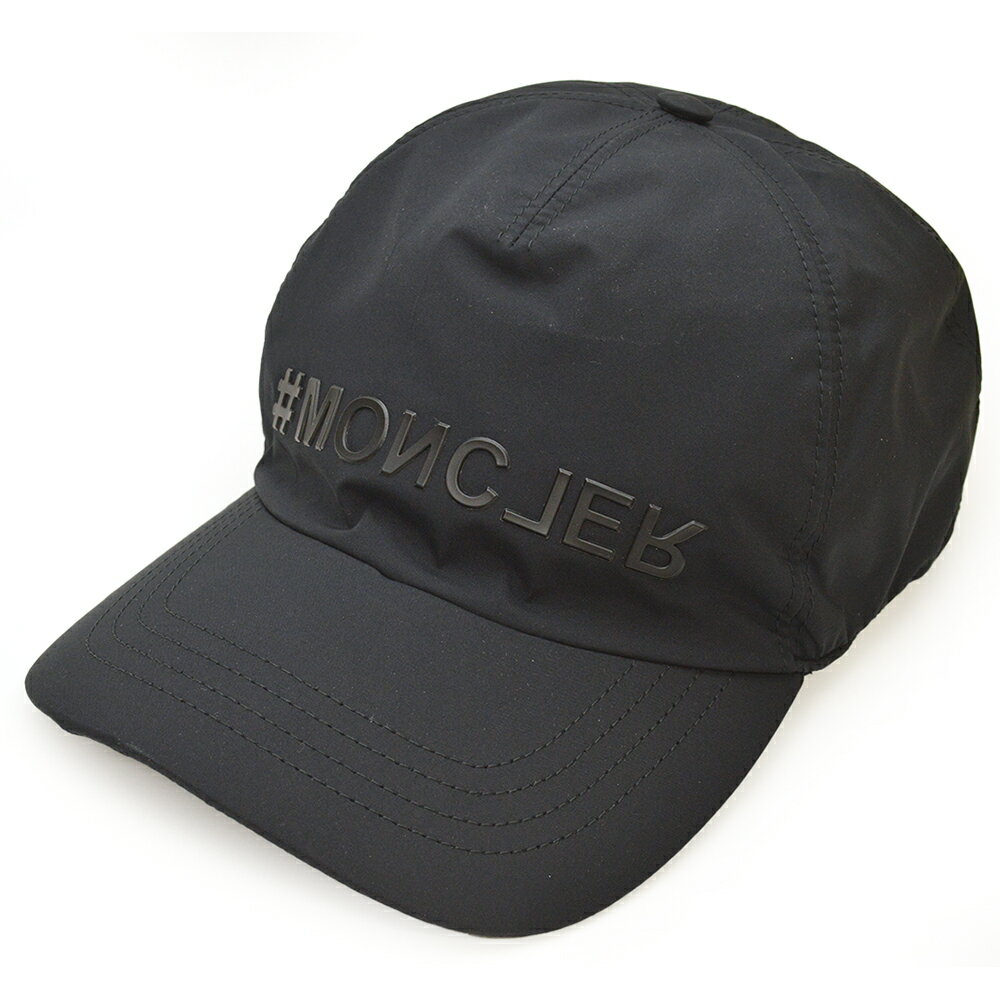 モンクレール 帽子 メンズ MONCLER GRENOBLE モンクレール グルノーブル ベースボールキャップ メンズ ロゴ 帽子 iymc23s039 3B00001 54AL5 999 BLACK ブラック