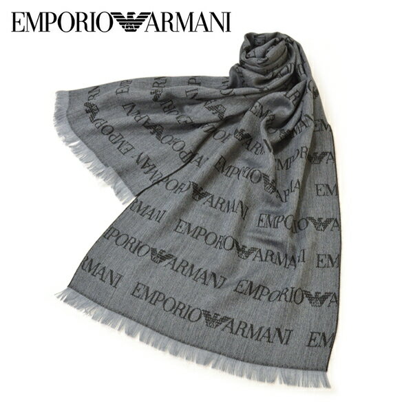 マフラー エンポリオアルマーニ メンズ EMPORIO ARMANI ロゴ サイズ(約185cm×約43cm)eea19w101 625053 CC786 グレーのサムネイル