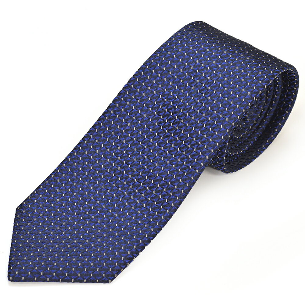EMPORIO ARMANI エンポリオアルマーニ ネクタイ 小柄シルクネクタイ(サイズ剣幅7.5cm)eea23w011 3F641-00035 BLUE ネイビー