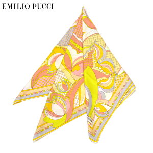 スカーフ エミリオプッチ レディース EMILIO PUCCI プッチ柄シルクスカーフ(サイズ90×90cm)eep19w121 JR510 1 イエロー