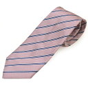 Zegna ゼニア ネクタイ メンズ ストライプ柄シルクネクタイ(サイズ剣幅8cm)eez22w010 Z4D04T-PI1 PINK ピンク