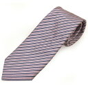 Zegna ゼニア ネクタイ メンズ ストライプ柄シルクネクタイ(サイズ剣幅8cm)eez23s008 Z5D04T-PI1 PINK ピンク