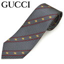 ネクタイ グッチ メンズ GUCCI ビー(ハチ)ハニーストライプ柄 シルク ナロータイ(サイズ剣幅7cm)egc19w001 451528-1274 グレー