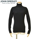 JOHN SMEDLEY ジョンスメドレー レディース タートルネック長袖ニットセーター/CATKIN「SLIM FIT」サイズ/S/M/L/ ejd16w502 20JM16A1：ブラック