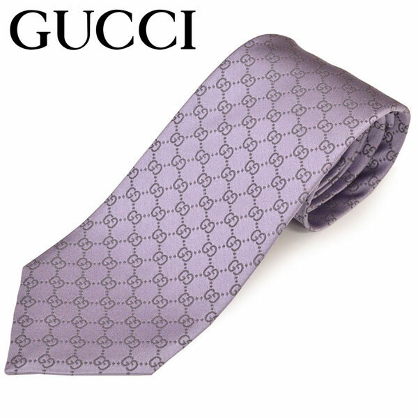 ネクタイ グッチ メンズ GUCCI GGパターン柄シルクネクタイ(サイズ剣幅8cm)egc20s002 456520-5361 ライラック