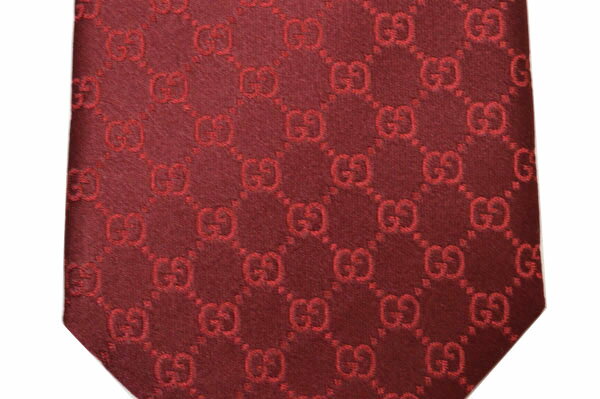 ネクタイ グッチ メンズ GUCCI GGパターン柄シルクネクタイ(サイズ剣幅8cm)egc20s004 456520-6172 レッド