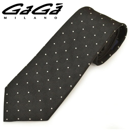 ネクタイ ガガミラノ GaGa MILANO メンズ ドット柄シルクネクタイ/ナロータイ(サイズ剣幅7cm)egg20s024 Z3038-9 ブラック ネクタイ ガガミラノ GaGa MILANO メンズ ドット柄シルクネクタイ/ナロータイ(サイズ剣幅7cm)egg20s024 Z3038-9 ブラック