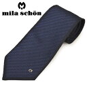 ネクタイミラ ショーン メンズ mila schon ストライプ柄シルクネクタイ(サイズ剣幅9cm)ems20s015 21701-1 ネイビー