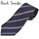 ネクタイ ポールスミス メンズ Paul Smith ストライプ柄シルクネクタイ(サイズ剣幅8cm)eps20s002 ALU112-20 GLU112-20 ネイビー