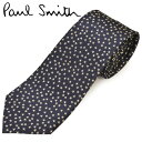 ネクタイ ポールスミス メンズ Paul Smith スター/星柄シルクネクタイ(サイズ剣幅8cm)eps20s008 ALU415-49 ネイビー