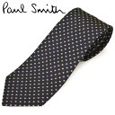 ネクタイ ポールスミス メンズ Paul Smith スター/星柄シルクネクタイ(サイズ剣幅8cm)eps20s010 ALU416-47 ブラック