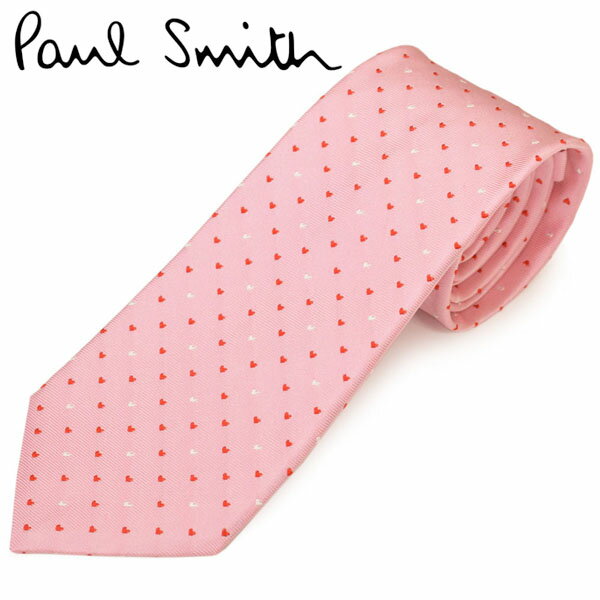 ポール・スミス ネクタイ ネクタイ ポールスミス メンズ Paul Smith ハート柄シルクネクタイ(サイズ剣幅8cm)eps20s011 ALU420-20 ピンク