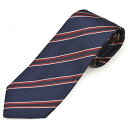 Aquascutum アクアスキュータム ネクタイ メンズ ストライプ柄シルクネクタイ(サイズ剣幅8cm)eam22w020 129-03 NAVY ネイビー