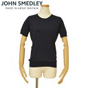 ジョンスメドレー Tシャツ メンズ JOHN SMEDLEY ジョンスメドレー レディース クルーネック半袖ニット サイズ/S/M/L/ ejd20s505 DANIELLA ネイビー