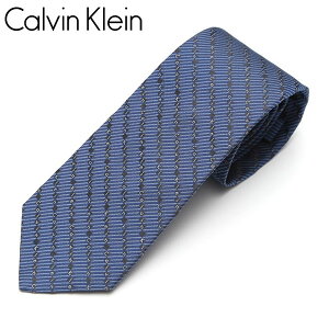 ネクタイ Calvin Klein カルバンクライン メンズ ロゴストライプ柄/ナロータイ サイズ剣幅7cm eck17s002 5261R-2 ブルー
