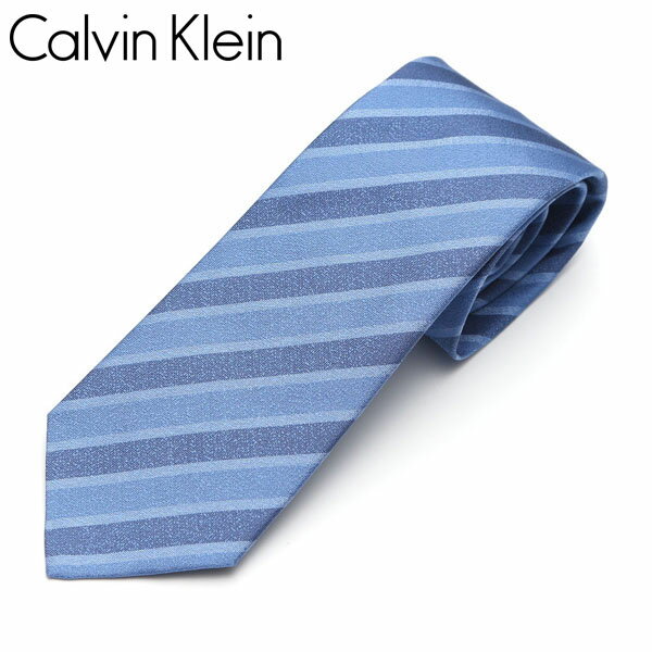 カルバン・クライン ネクタイ ネクタイ Calvin Klein カルバンクライン メンズ ストライプ柄/ナロータイ サイズ剣幅7cm eck17s022 5268R-2 ブルー