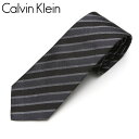 カルバン・クライン ネクタイ ネクタイ Calvin Klein カルバンクライン メンズ ストライプ柄/ナロータイ サイズ剣幅7cm eck17s024 5268R-6 ブラック