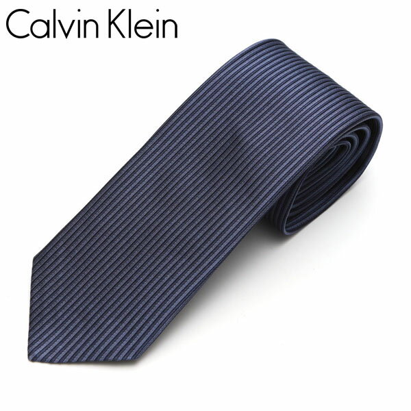 カルバン・クライン ネクタイ ネクタイ Calvin Klein カルバンクライン メンズ ストライプ柄/ナロータイ サイズ剣幅7cm eck17s030 5270R-5 ネイビー