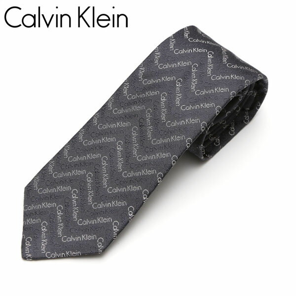 カルバン クライン ネクタイ ネクタイ Calvin Klein カルバンクライン メンズ ブランドロゴ柄/ナロータイ サイズ剣幅7cm eck17s039 5273R-1 グレー