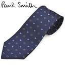 ネクタイ ポールスミス メンズ Paul Smith ハート柄シルクネクタイ(サイズ剣幅8cm)eps20w005 ALU3-47 ネイビー