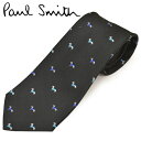 ネクタイ ポールスミス メンズ Paul Smith ドッグ/イヌ柄シルクネクタイ(サイズ剣幅8cm)eps20w011 ALU5-79 ブラック