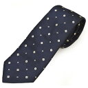 dunhill ダンヒル ネクタイ 小柄シルクネクタイ(サイズ剣幅8cm)edh24s004 DU24RPTW1GE-059 NAVY ネイビー