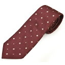 dunhill ダンヒル ネクタイ 小柄シルクネクタイ(サイズ剣幅8cm)edh24s005 DU24RPTW1GE-601 RED レッド