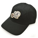 モンクレール 帽子 メンズ MONCLER モンクレール ベースボールキャップ/帽子 ロゴワッペン emc23w007 3B000-52 04863 999 BLACK ブラック