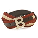 BALLY バリー メンズ リバーシブルレザーベルト(サイズ調整可能)eba052 B BUCKLE 35 M.T 566 REDBALLY/BEIGE