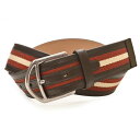BALLY バリー メンズ ファブリック&レザーベルト(サイズ調整可能)eba057 NOVO 40 M.TSP 476 RED BALLY/BEIGE