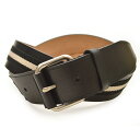 BALLY バリー メンズ ファブリック&レザーベルト(サイズ調整可能)eba062 TIANIS 40 710 BLACK/BEIGE
