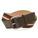 BALLY バリー メンズ ファブリック&レザーベルト (サイズ展開あり) eba063 TIANIS 40 981 REDBALLY/BEIGE