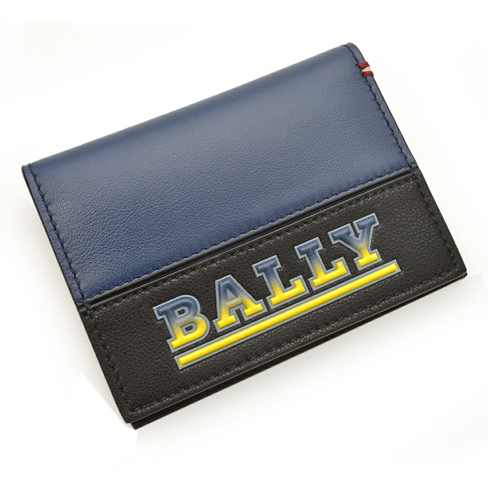 BALLY バリー カードケース ロゴ eba069 BALDER.AB 47 BLUESKY 20 ブルースカイ