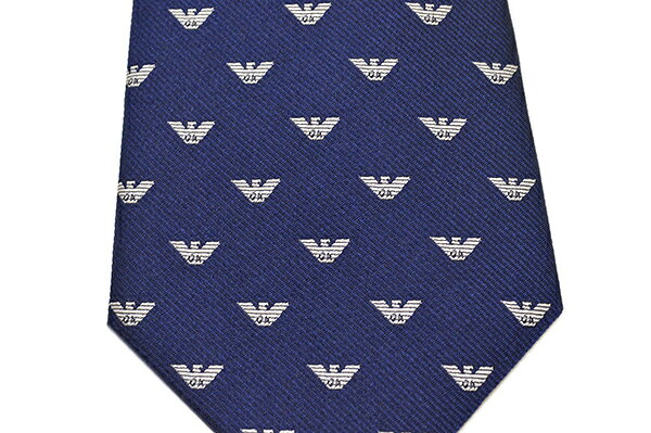 EMPORIO ARMANI エンポリオアルマーニ ネクタイ メンズ イーグルエンブレム柄シル...