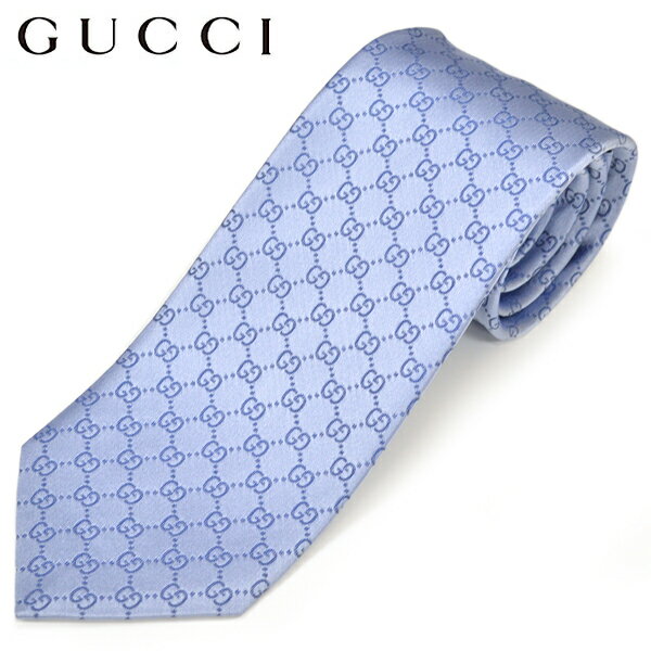 GUCCI グッチ メンズ シルクジャカードGGパターン柄ネクタイ サイズ剣幅8cm egc17w026 456520 4B002 4968：ブルー