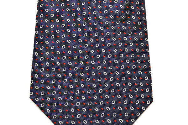 renoma PARIS レノマ パリス ネクタイ メンズ ドット柄シルクネクタイ(サイズ剣幅8cm)erm24s009 2L50052-3 NAVY/RED 3