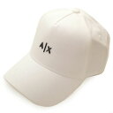 キャップ アルマーニエクスチェンジ メンズ ARMANI EXCHANGE ロゴ ベースボールキャップ 帽子 eax21s001 954112 CC571 00010 WHITE ホワイト