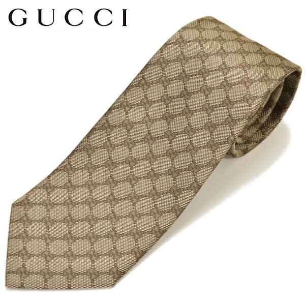 GUCCI グッチ メンズ シルクジャカードGGパターン柄ネクタイ サイズ剣幅8cm egc17w008 456522 4B002 9700：ブラウン