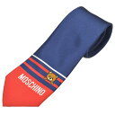 ネクタイ モスキーノ メンズ MOSCHINO トイ テディベア/クマ柄シルクネクタイ(サイズ剣幅7.5cm)emo21s022 M5499-2 NAVY ネイビー/レッド