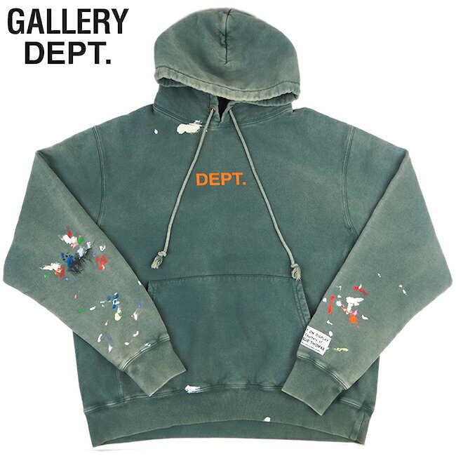 GALLERY DEPT ギャラリーデプト iygd015 GD-CLH-2041 FOREST GREEN フォレスト グリーン CENTER LOGO DEPT HOODIE パーカー 長袖 メンズ