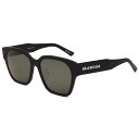 BALENCIAGA バレンシアガ サングラス ウェリントン ブランドロゴ メンズ/レディース アジアンフィットサイズ sbg045 BB0215SA-001 BLACK ブラック(4)