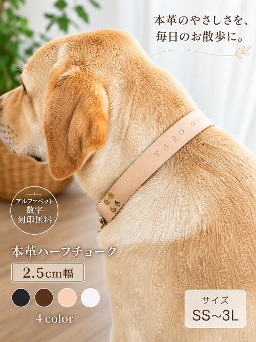 楽天市場】大型犬 ハーフチョーク 革の通販