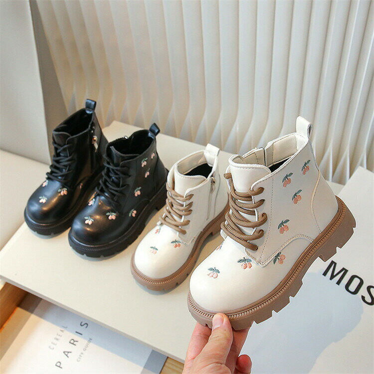 ショートブーツ 女の子 子供シューズ マーティンブーツ 春 秋冬 キッズ 子供靴 裏ボア ブーツ プリンセ..
