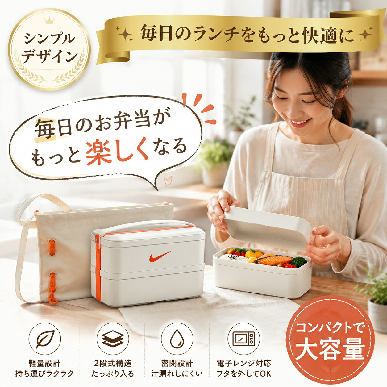楽天市場】弁当箱 ナイキの通販