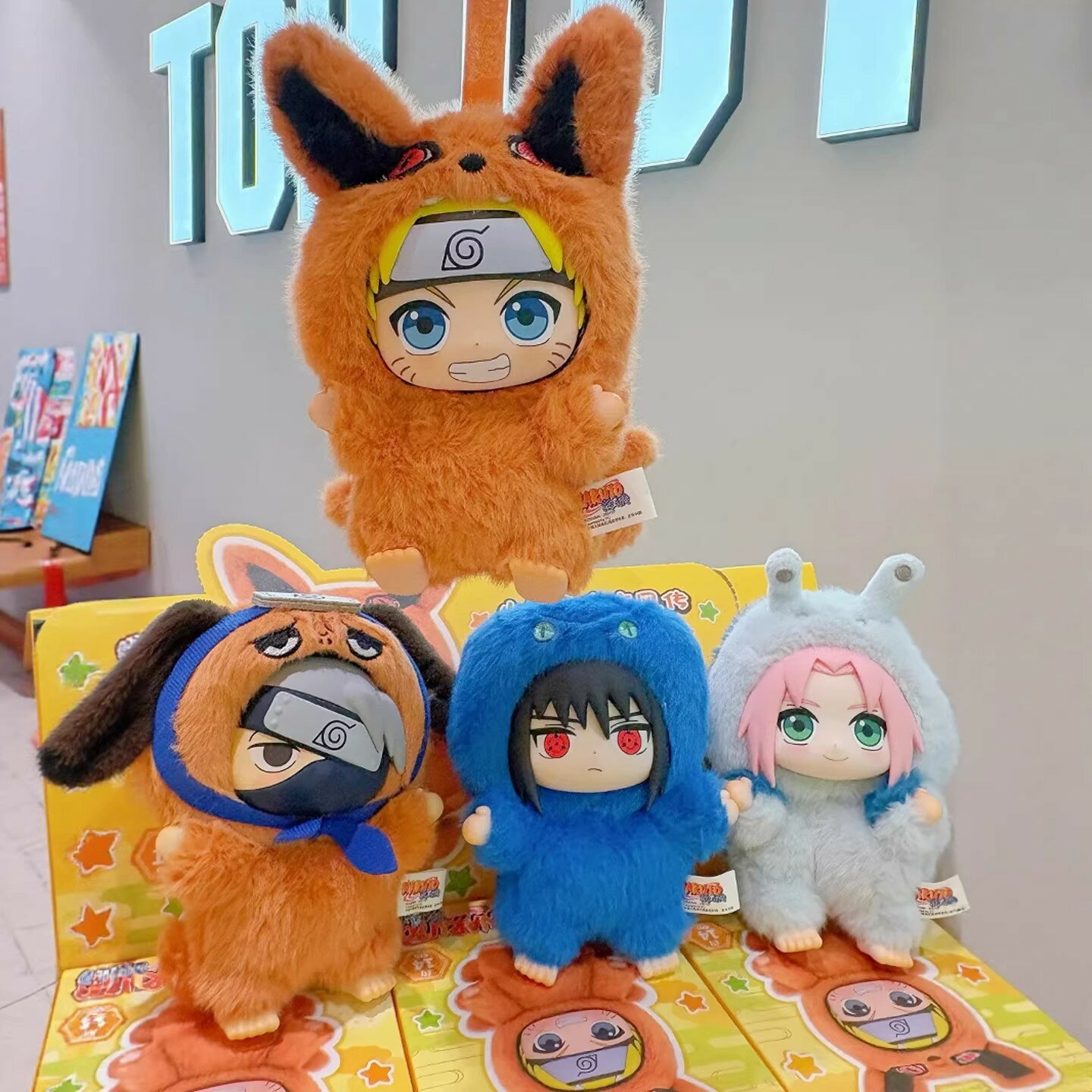 TOPTOY正規品 NARUTO-ナルト- 疾風伝 モフモフ・パーティー シリーズ ぬいぐるみ マスコット キーホルダー ブラインドボックス フィギュア キャラクター グッズ 誕生プレゼント　1ピース＆アソートボックス6個入り