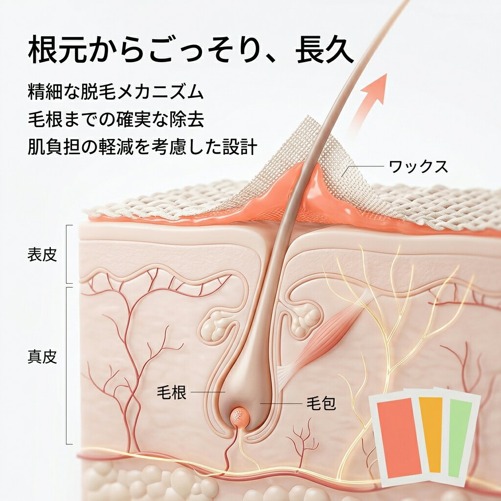 脱毛ワックスシート 脱毛テープ 脱毛シート 顔 眉 唇 脇 腕 脚 20枚/40枚 脱毛ワッ...