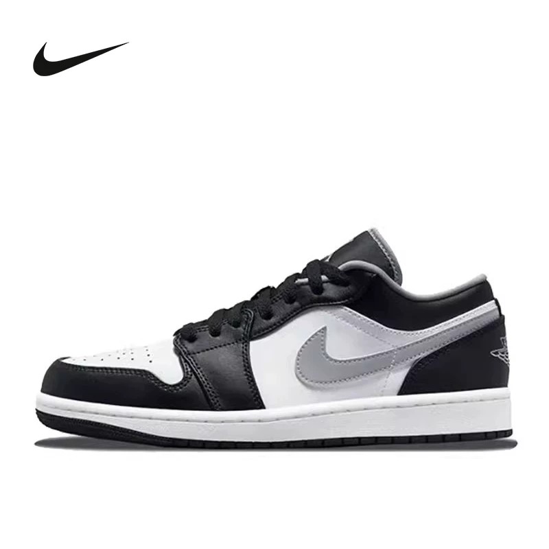 Rakuten - ナイキ メンズ エアジョーダン 1 ロー AJ1 ブラック/ホワイト/グレーシャドウ ローカット レトロスニーカー 553558-040
